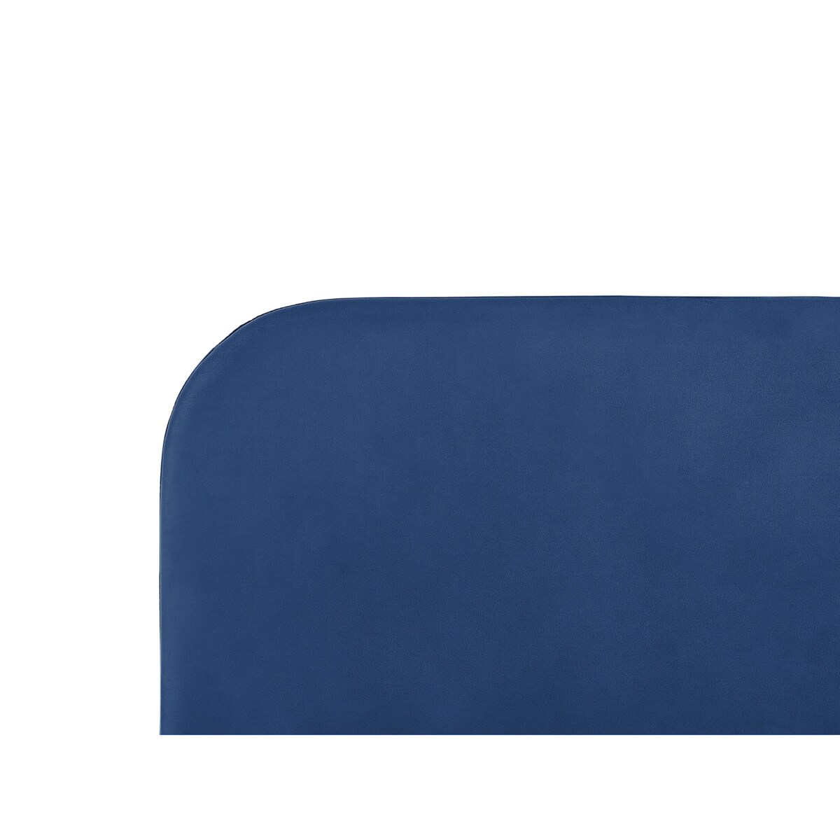 Łóżko welurowe 160 x 200 cm niebieskie FLAYAT