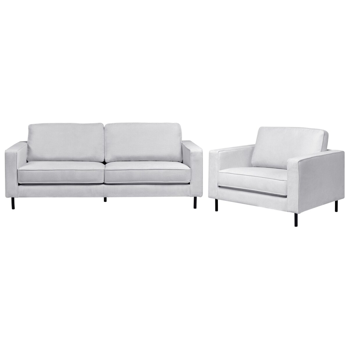 Komplet wypoczynkowy SAVALEN Jasnoszary dla 4 osób