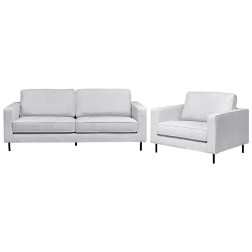 Komplet wypoczynkowy SAVALEN Jasnoszary dla 4 osób