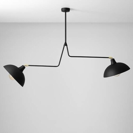 Loftowa lampa sufitowa 1036H1 Aldex industrialne kopuły na wysięgnikach czarne