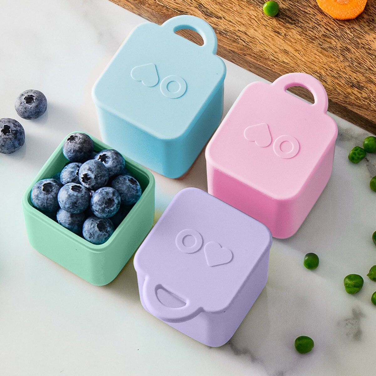 OMIE OMIEDIP 2 szczelne pojemniczki, Blue / Mint