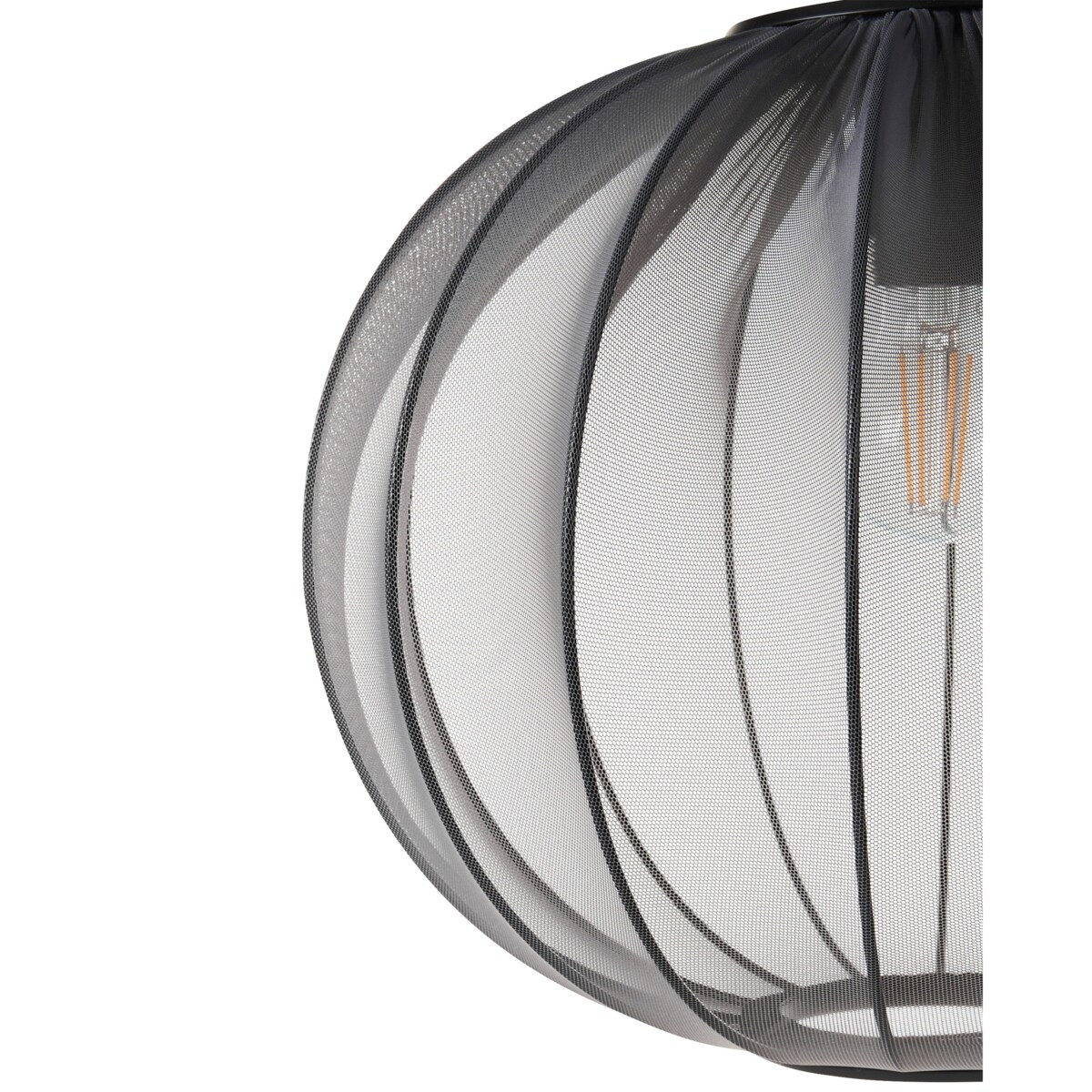 Lampa wisząca MARIETA Materiał syntetyczny Czarny