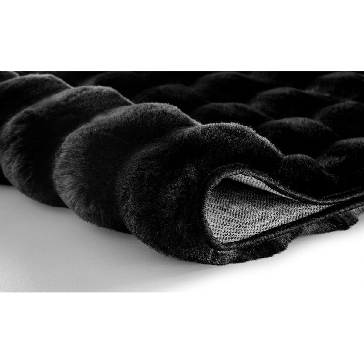 Kleine Wolke Cloud Luksusowy Dywanik łazienkowy 70x120 cm czarny supermiękki