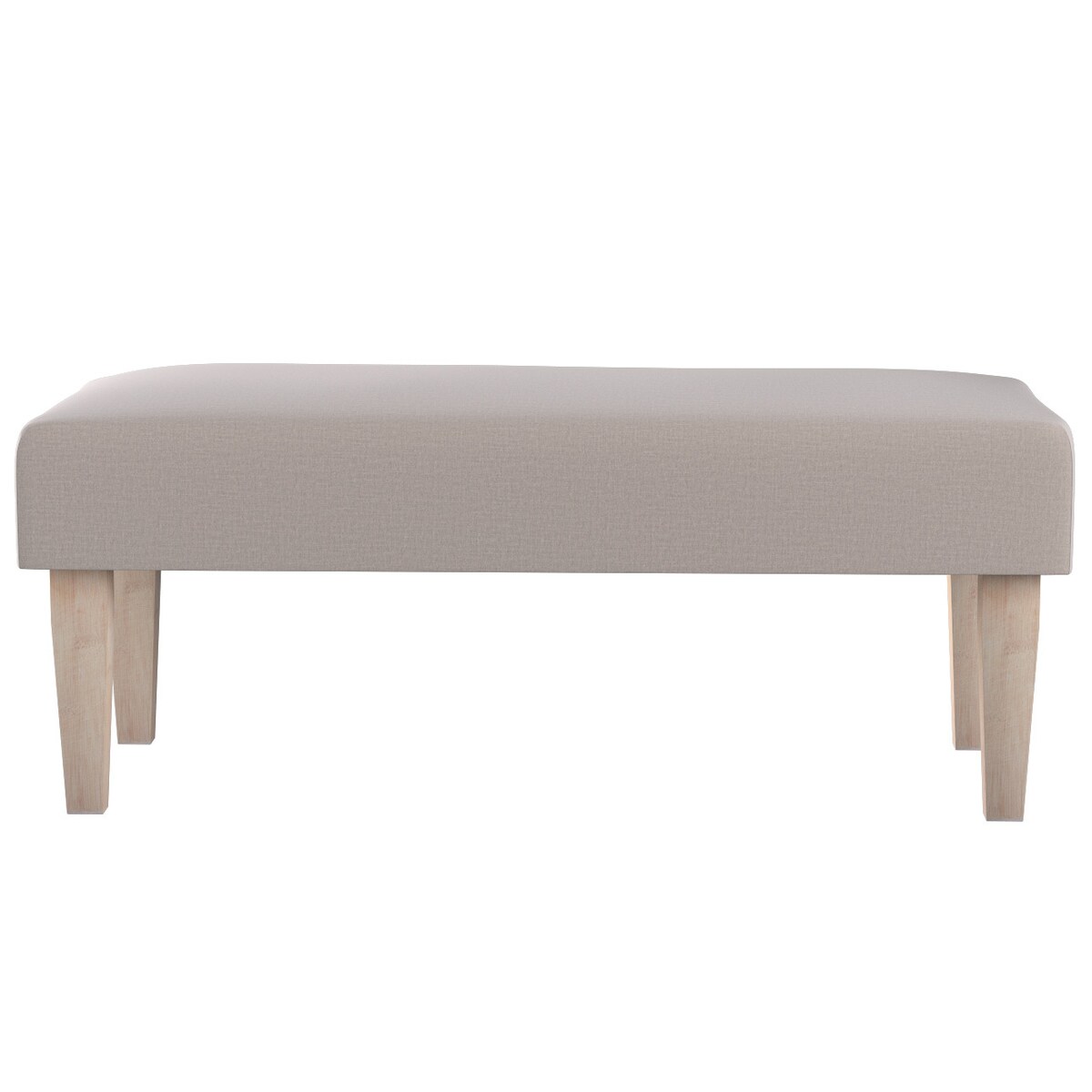 Ławka, beżowy welwet, 100 x 40 x 40 cm, Ingrid