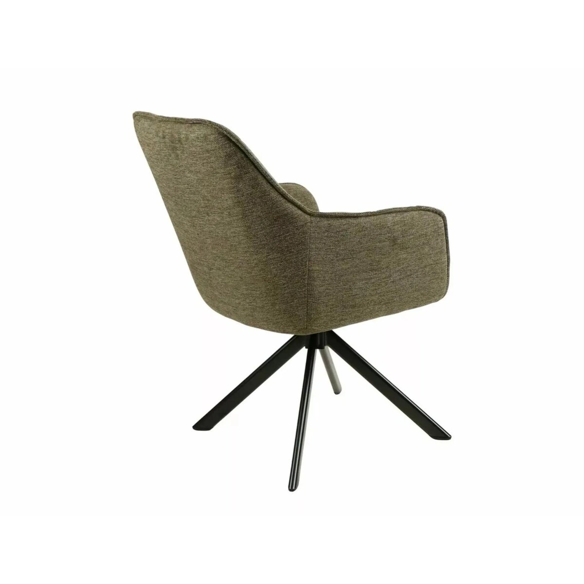 Krzesło tapicerowane NOTTI BREGO oliwkowe obracane