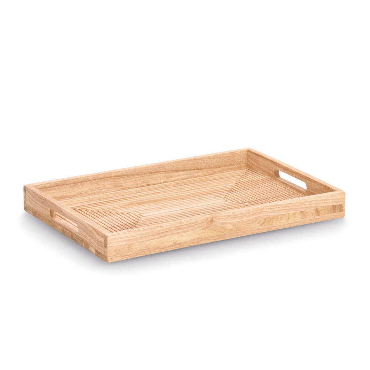 Taca do serwowania z uchwytami, drewno, 46 x 30,5 cm