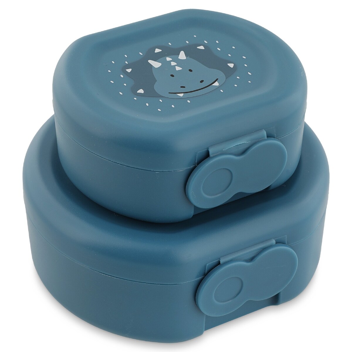 Zestaw pojemników na przekąski z klipsem 2 szt. - Triceratops Trixie Baby