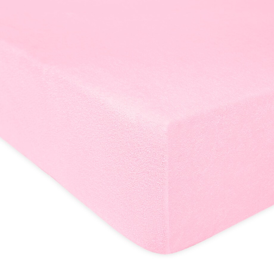 Prześcieradło frotte z gumką 60x120 kolor jasny róż