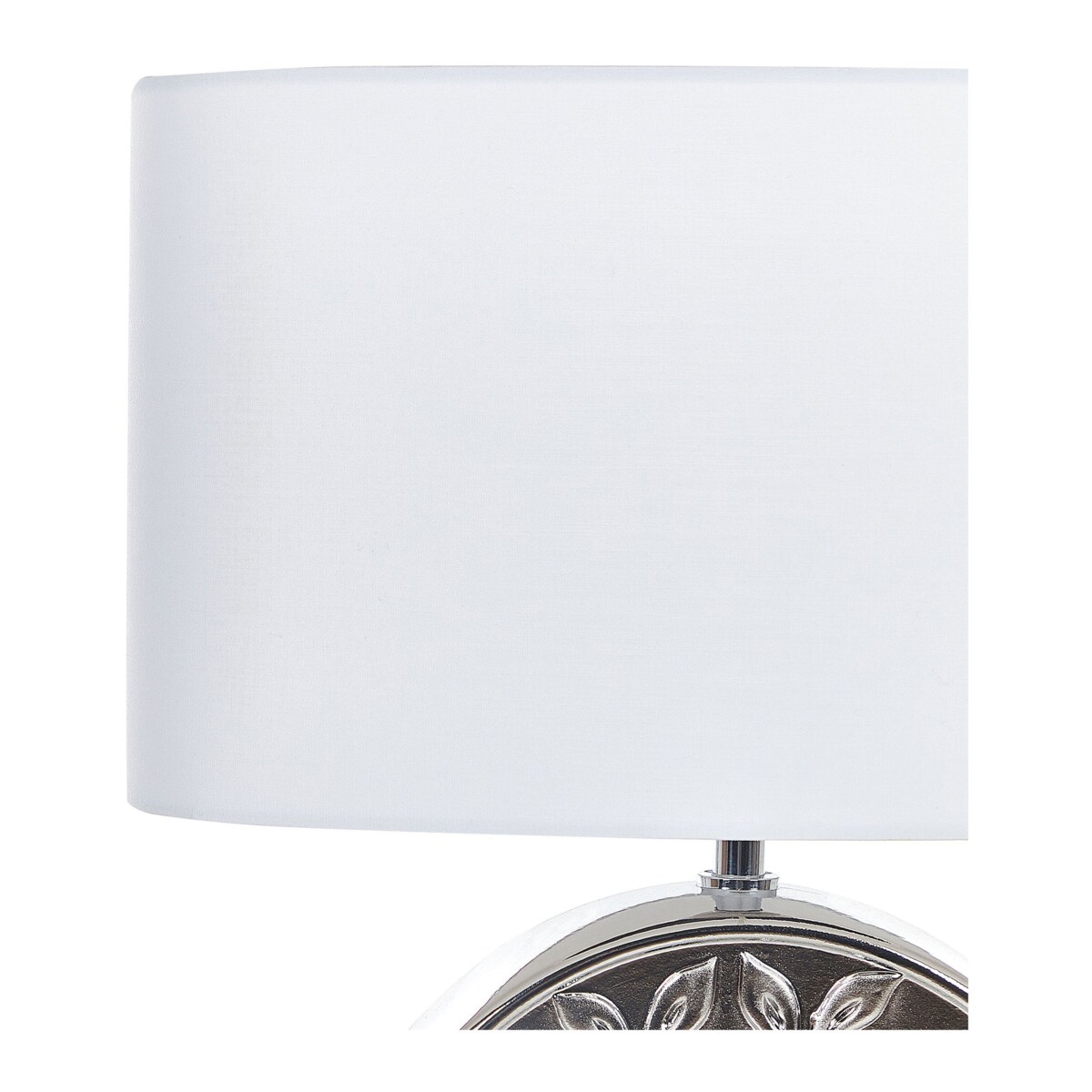 Lampka nocna ceramiczna srebrna KHERLEN