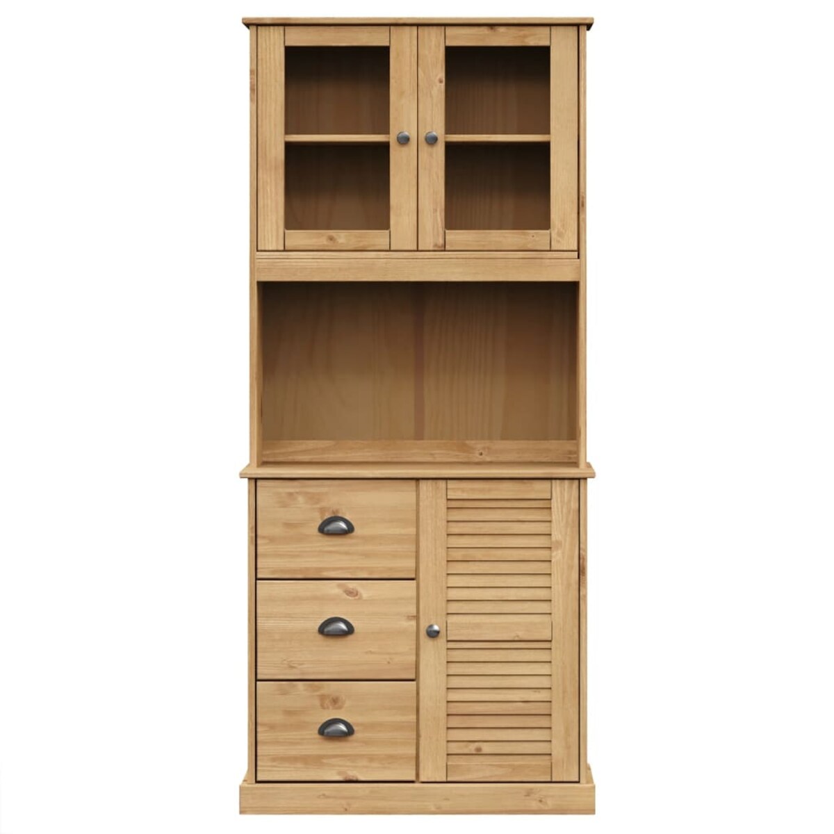 vidaXL Kredens VIGO, 78x40x175 cm, lite drewno sosnowe