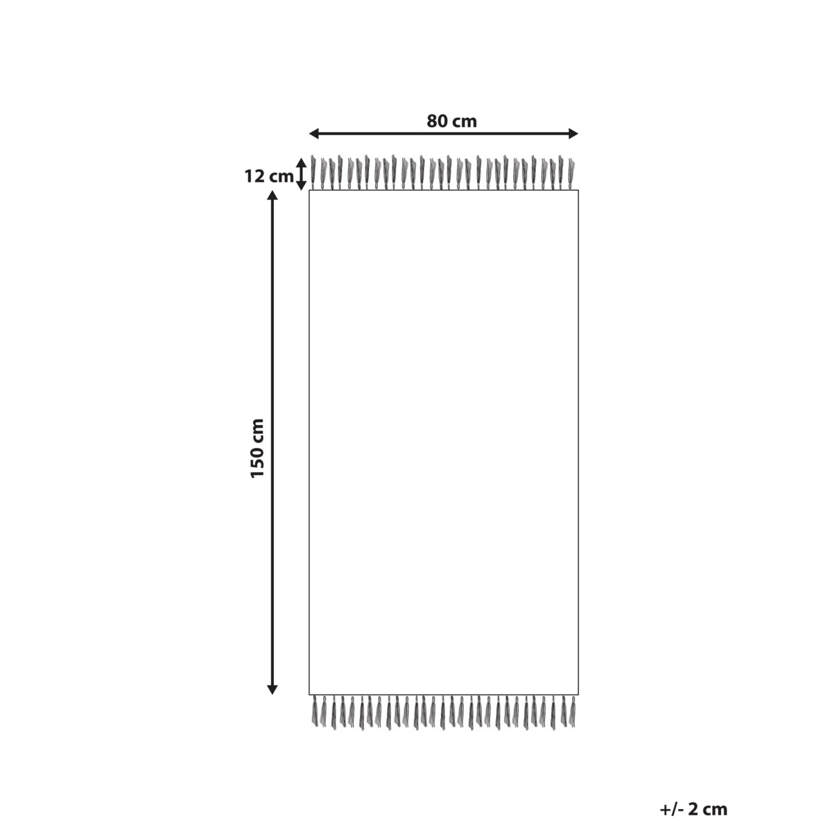 Dywan bawełniany 80 x 150 cm beżowy SANLIURFA