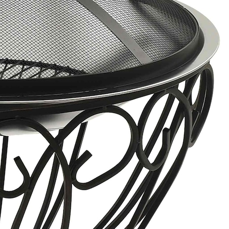 vidaXL Palenisko i grill 2-w-1, z pogrzebaczem, 59x59x60 cm, stal