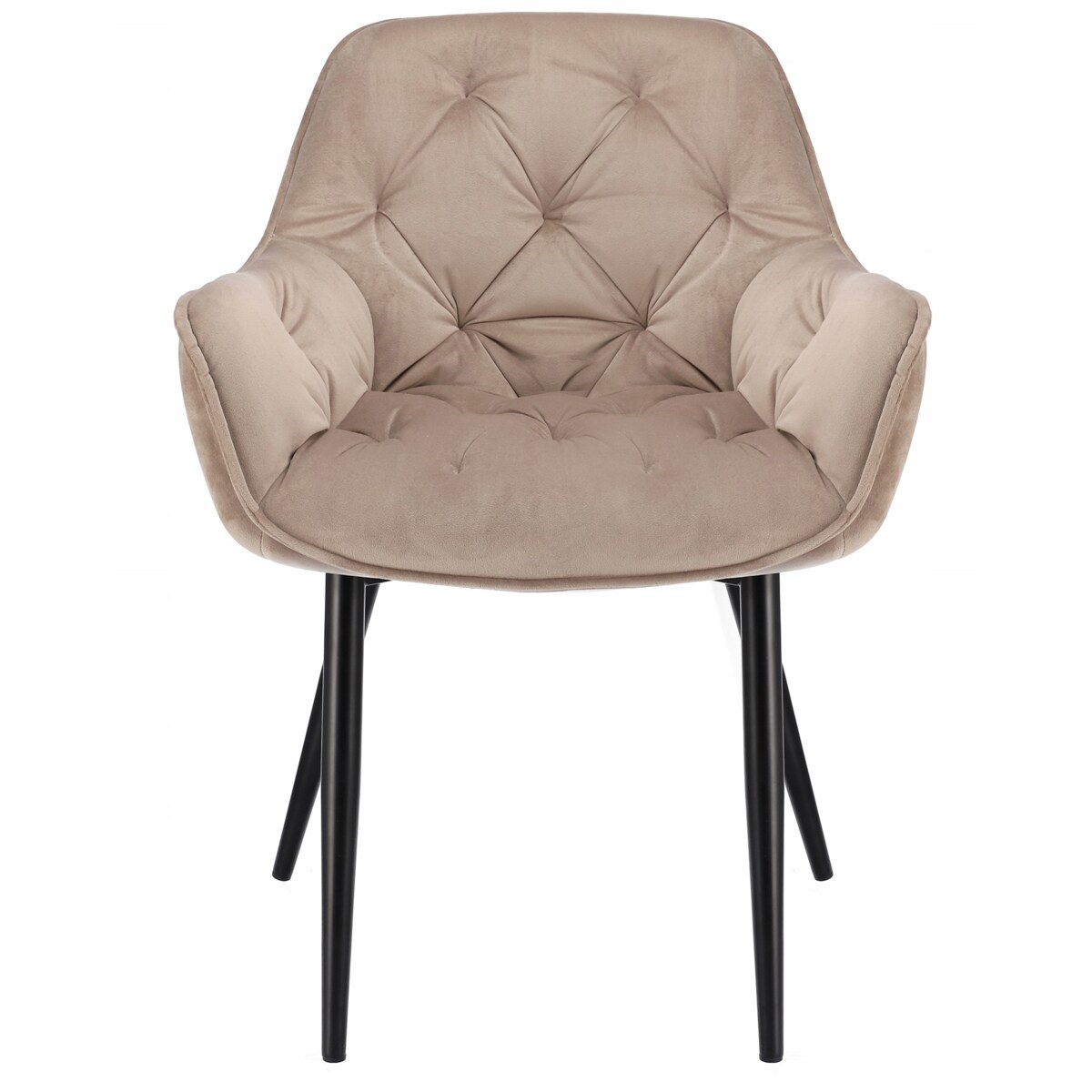 KRZESŁO welur TAPICEROWANE do salonu PIKOWANE