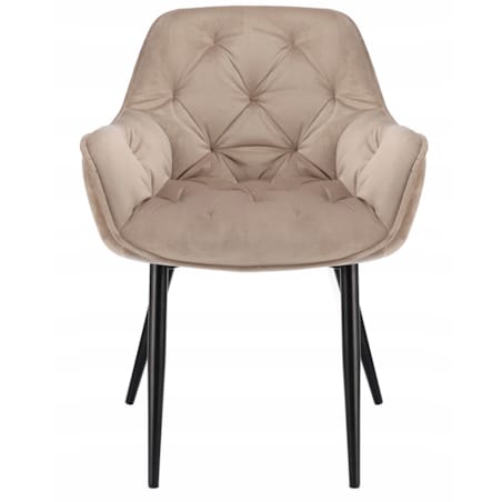 KRZESŁO welur TAPICEROWANE do salonu PIKOWANE