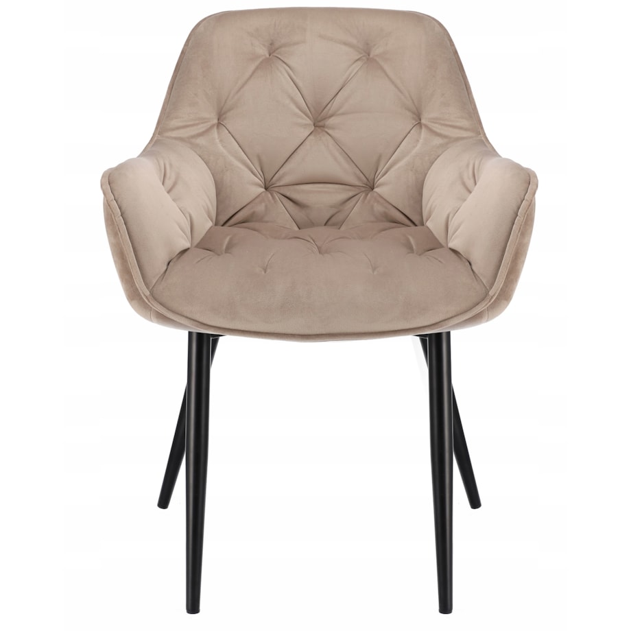 KRZESŁO welur TAPICEROWANE do salonu PIKOWANE