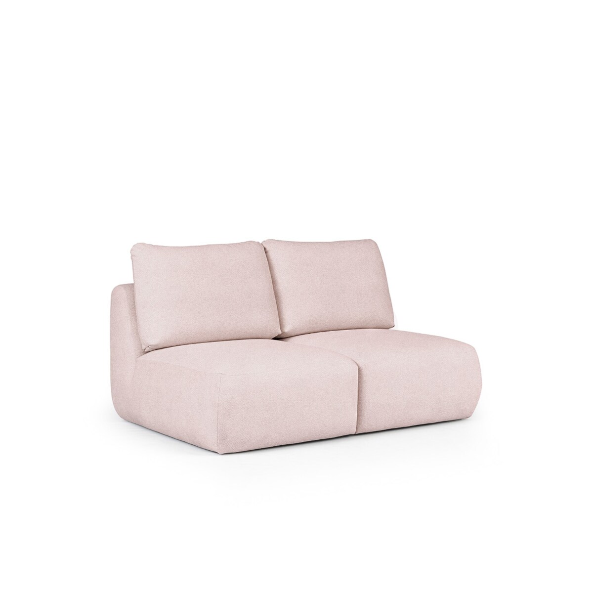 Mirel Sofa 2 osobowa bez podłokietników różowa