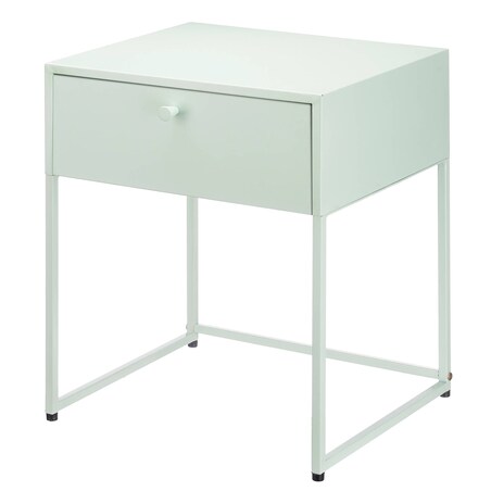 Stolik pomocniczy metalowy z szufladą, 35 x 42 x 50 cm