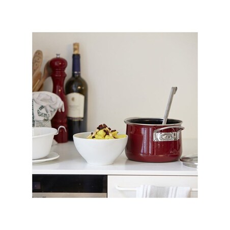 Riess garnek wysoki z pokrywą 24cm Rosso R0705008