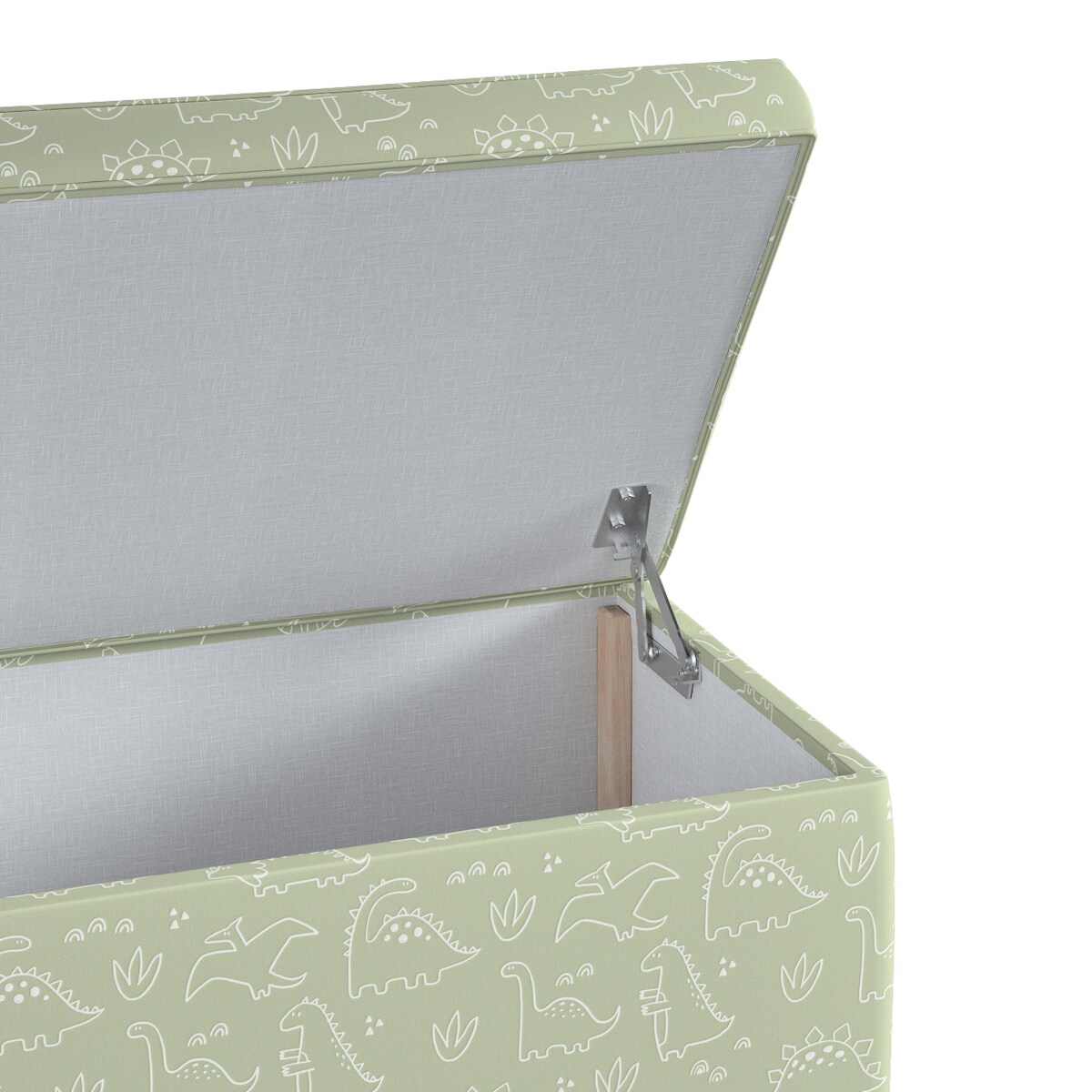 Skrzynia tapicerowana, zielony, 120 x 40 x 40 cm, Magic Collection