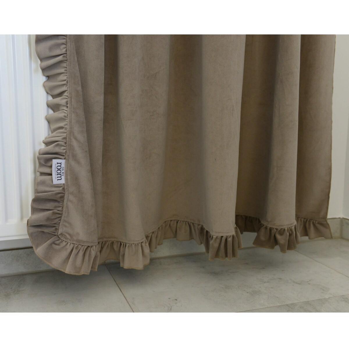 Zasłona Na Okno Okna Z Falbanką Do Salonu Sypialni 150X250 Cm Boho Beż