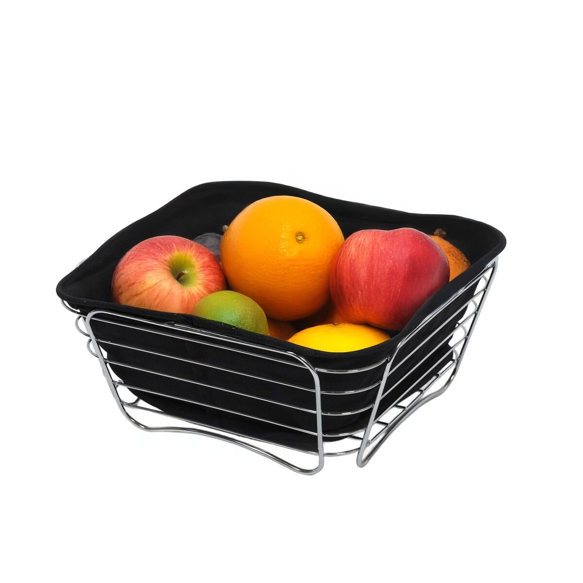 Koszyk metalowy na pieczywo i owoce 11x26x26 cm BLACKY-2 czarny