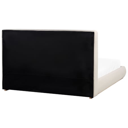 Łóżko z pojemnikiem CAMPAGNE 160 x 200 cm Jasnobeżowy