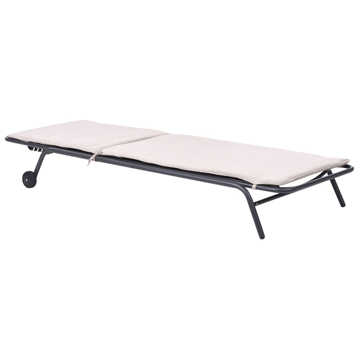 Leżak ogrodowy VOLTERRA Metal Beżowy