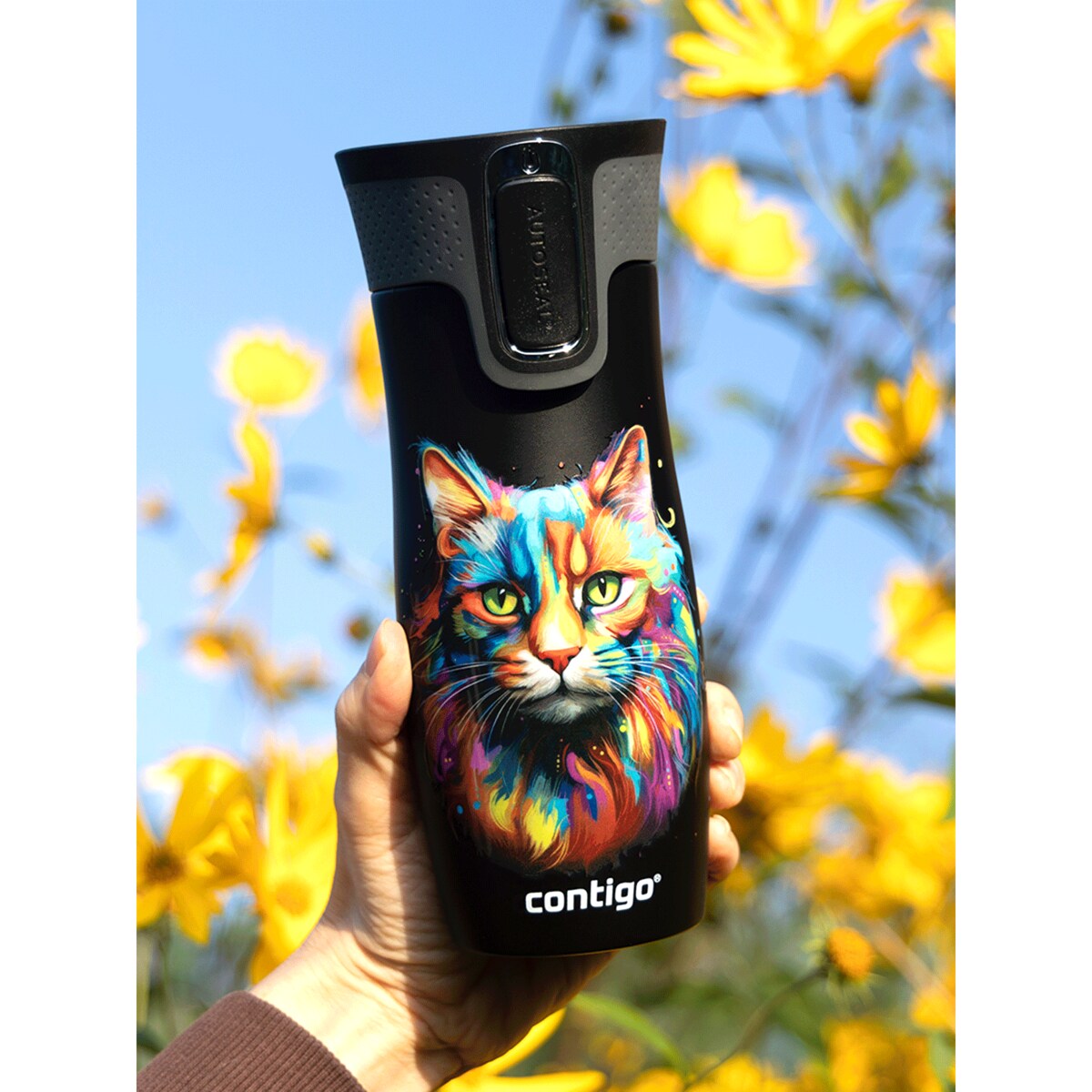 Kubek termiczny Contigo West Loop 2.0 470ml - czarny - Kot