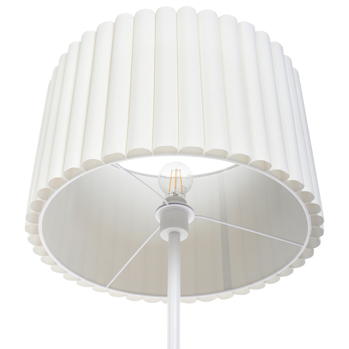 Lampa podłogowa LOURENS Metal Złamana biel