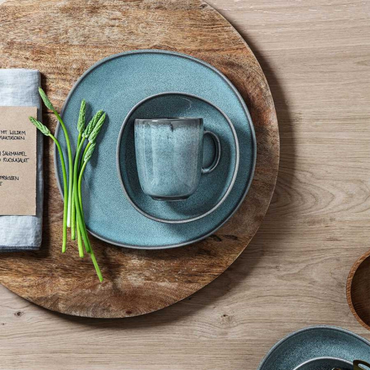 Talerz sałatkowy Lave glace Like, 23.5 x 23 x 2.6 cm, Villeroy & Boch