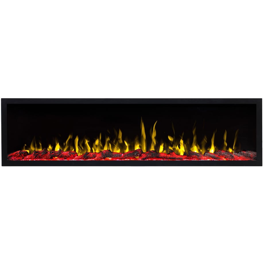 Kominek elektryczny AFLAMO Pride S92 - ścienny i do zabudowy - 92x42x13 cm - kominek LED bez funkcji grzania