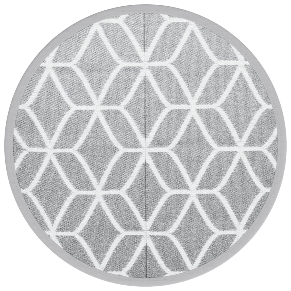vidaXL Dywan na zewnątrz, ARAKIL szary, Ø200 cm, PP