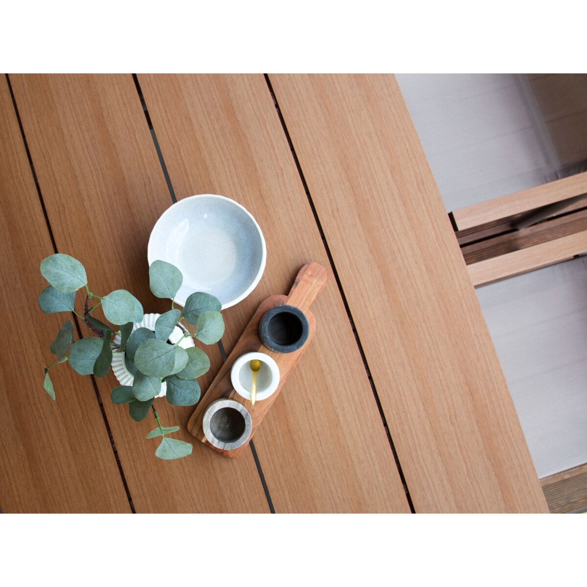 Zestaw ogrodowy dla 4 osób TIANO Metal Szary