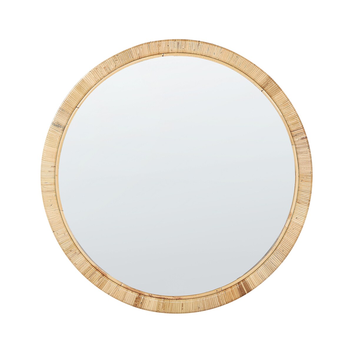 Rattan Lustro ścienne 80 cm Naturalny ANLEZY