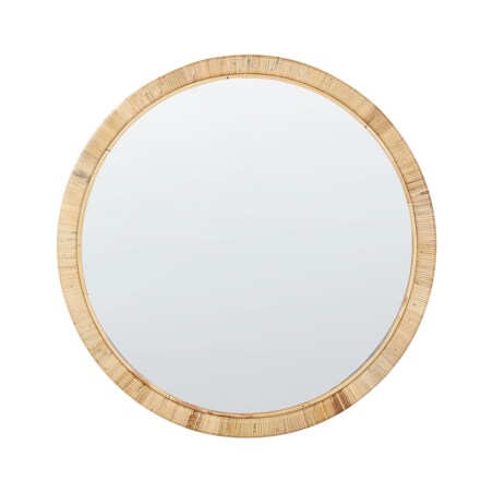 Rattan Lustro ścienne 80 cm Naturalny ANLEZY