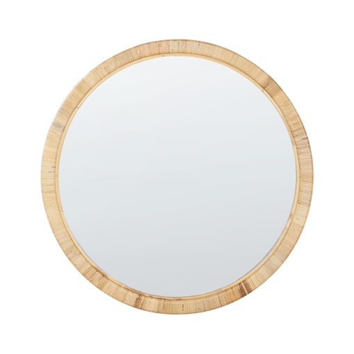 Rattan Lustro ścienne 80 cm Naturalny ANLEZY