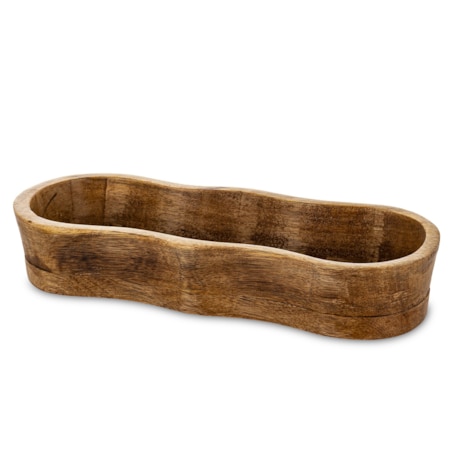 Misa patera dekoracyjna drewniana 5,5x30x11 cm DEKOR-5 podłużna