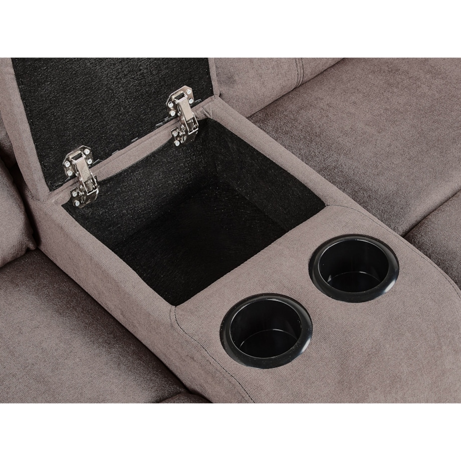 Sofa z manualną funkcją relaksu beżowa ROKKE