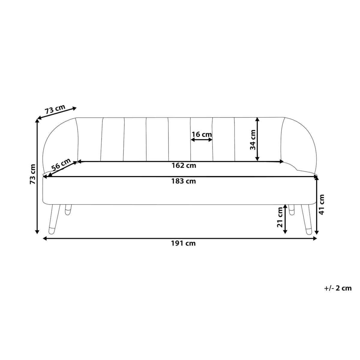 Sofa 3-osobowa welurowa różowa ALSVAG