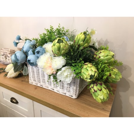 SZTUCZNY KWIAT PROTEA karczoch DUŻY zielony stroik dodatek wiązanka bukiet