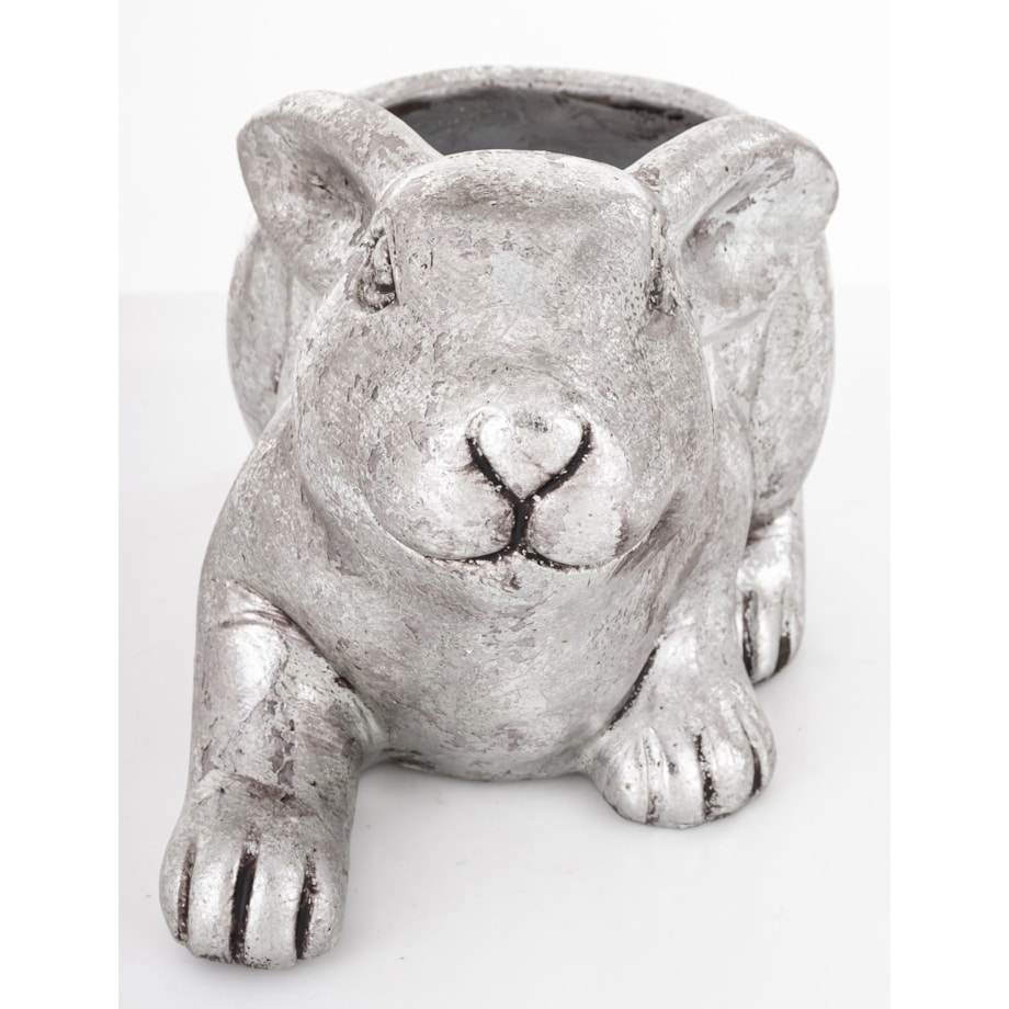 Osłonka cementowa 15x13x22 cm KRÓLIK srebrny