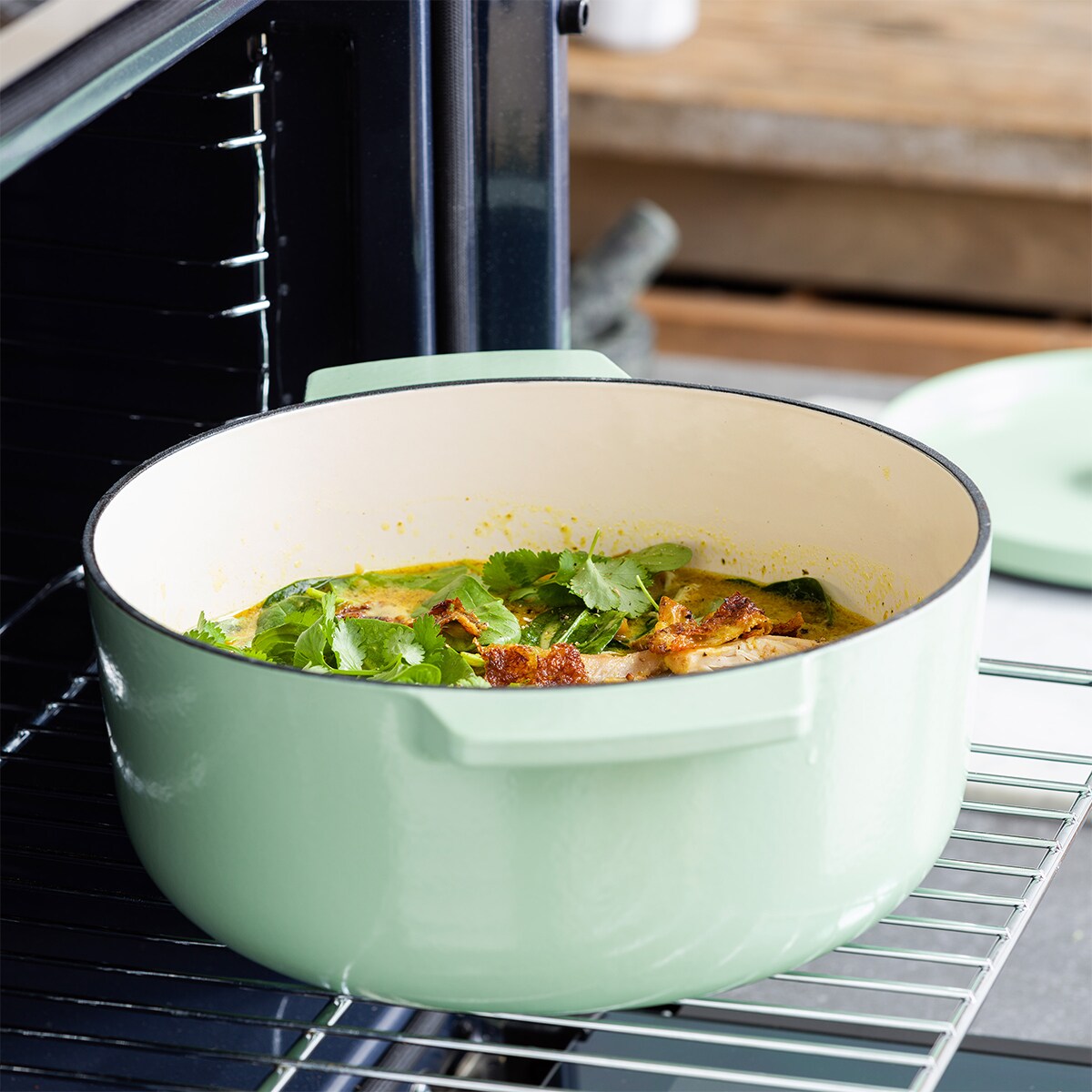 KitchenAid Garnek żeliwny 5,2 l - Pistachio