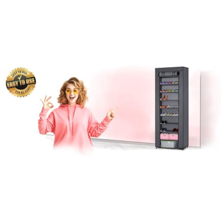 Szafa tekstylna regał na buty duża 10 półek Massido