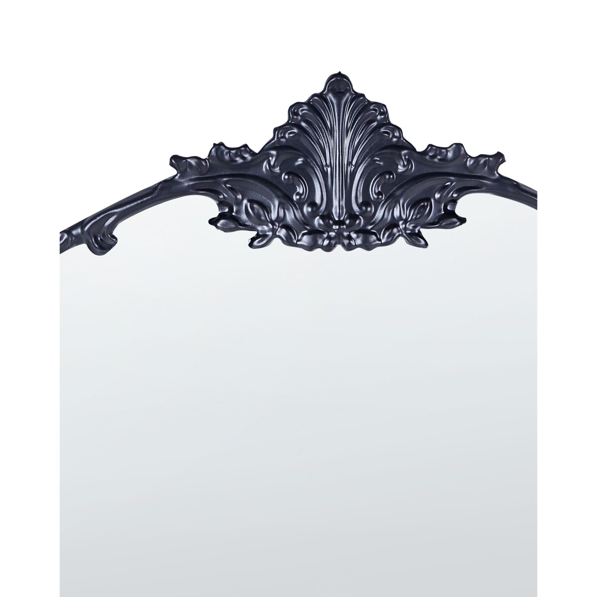 Okrągłe lustro ścienne metalowe 67 cm czarne SOMMANT