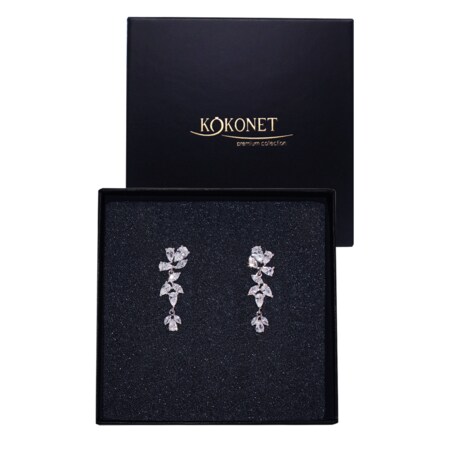 Srebrne kolczyki błyszczące eleganckie ślubne klasyczne rustykalne boho glam