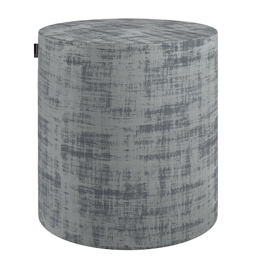 Puf Barrel, szary beton, ø40, wys. 40 cm, Velvet