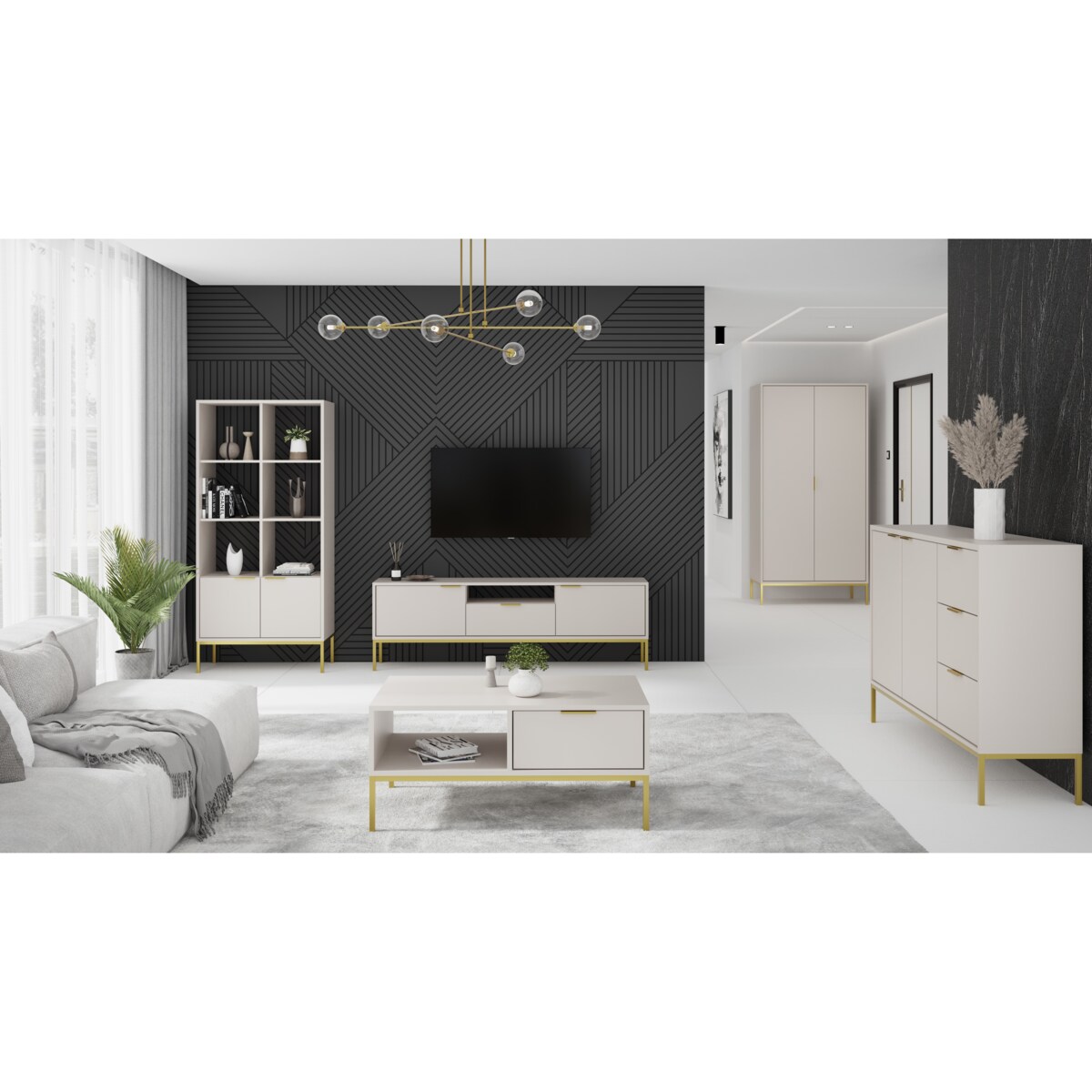 Komoda Austin kaszmir & złota