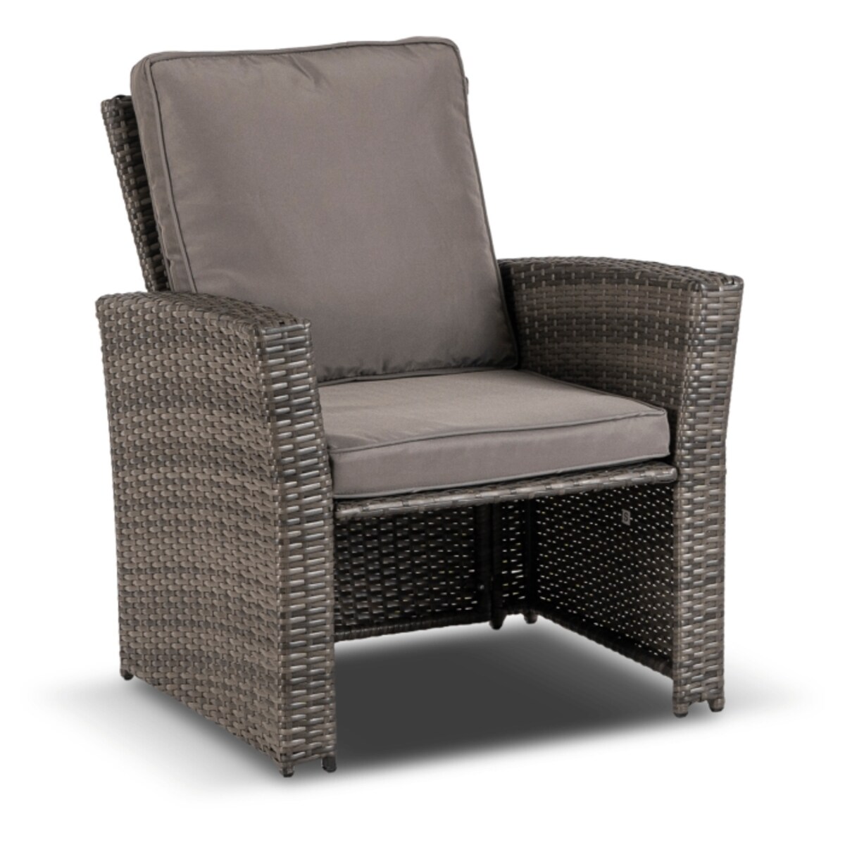 Zestaw Mebli Ogrodowych Na Taras Ogród Technorattan Szary DELGADO