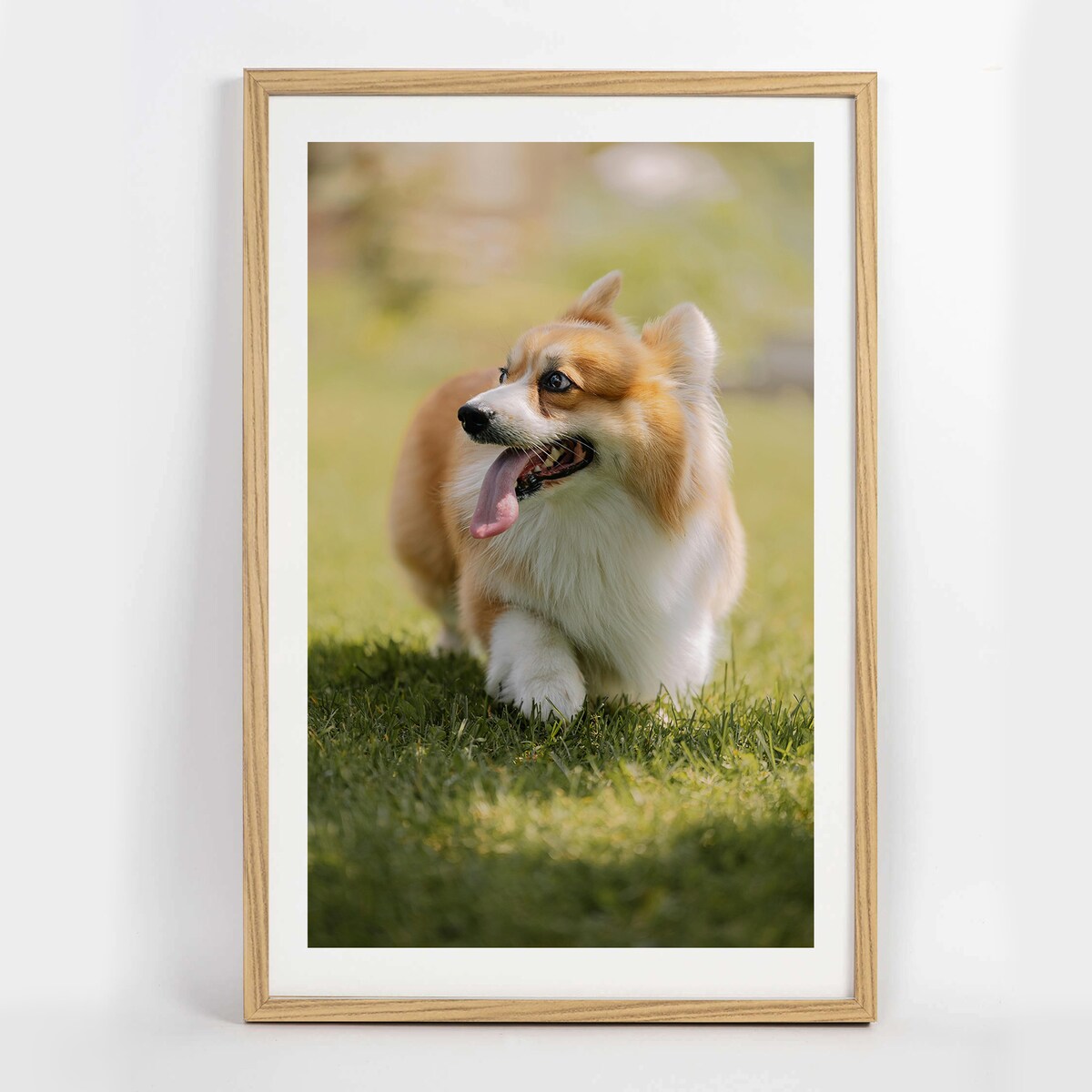 Ramka na zdjęcia 40x60 cm brązowa wisząca poziom pion rama MDF z plexi klasyczna ramka prostokątna