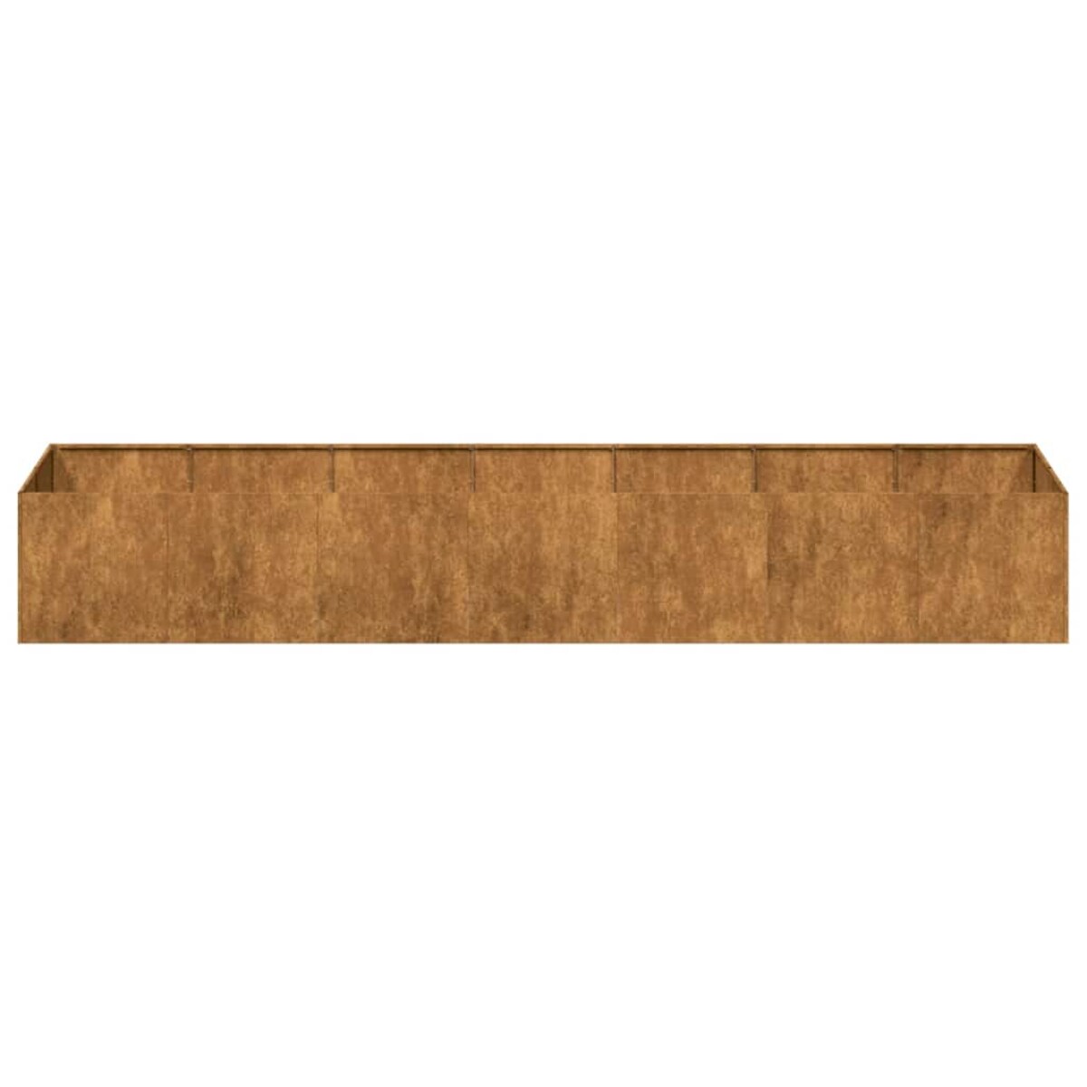 vidaXL Doniczka Rusty 280x80x40 cm Stal nierdzewna